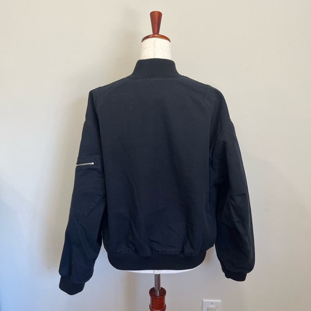 Nike Jordan Renegade Women's Canvas Jacket Black Medium - Picture 3 of 9